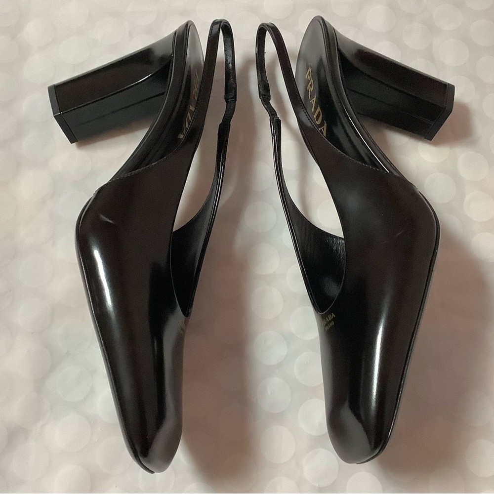 BNWT Prada Modellerie Square Toe Slingback Pump sz.39.5 - Picture 6 of 13
